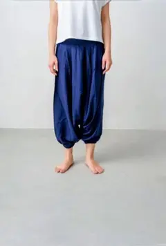 ☆新品未使用☆サルエルパンツ ネイビー ユニセックス