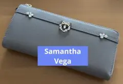 Samantha Vega サマンサベガ　長財布　リボン　花　ストーン　ビジュー