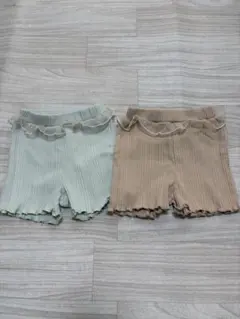 ボトムスセット　女の子　サイズ80 無地