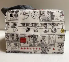 スヌーピー　コミック柄　保冷バッグ　ランチトートバック