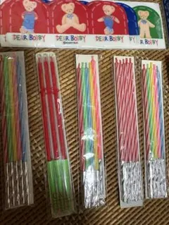 お正月誕生日ケーキ飾りキャンドルセット５本✖️４サンタストラップ&バラン他色々