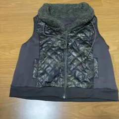 フリースフード付きダウンベスト M-L