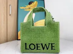 LOEWE グリーン トートバッグ