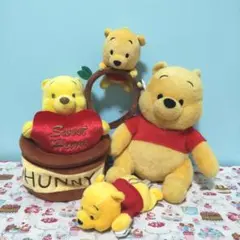 ディズニーリゾート プーさん ぬいぐるみ 4点セット