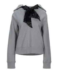 MM6 MAISON MARGIELAリボン・フード付きスウェット　グレー系