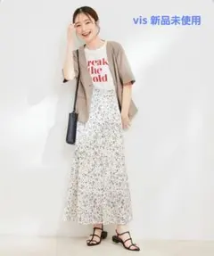 新品未使用☆VIS フラワーデザインスカートのサムネイル