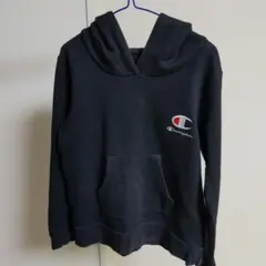 Champion 黒 パーカー 130