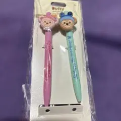 【香港ディズニー】ダッフィアンドフレンズ　ボールペンセット　(ブルーインク)