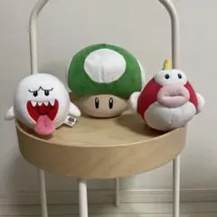 マリオシリーズ キノコ　テレサ　ぷくぷくぬいぐるみ3体セット