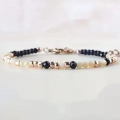 【新品未開封】★ビーズブレスレット★アジャスター付き シンプルアクセサリー★