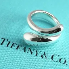TIFFANY&Co. エロンゲイテッド ティアドロップ リング 9号 - メルカリ