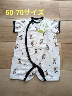 新品　ディズニー　ミッキー　半袖　ロンパース　タキヒヨー　 60-70cmのサムネイル