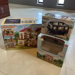 シルバニアファミリー 森のカフェテラス 赤い屋根の大きなお家 