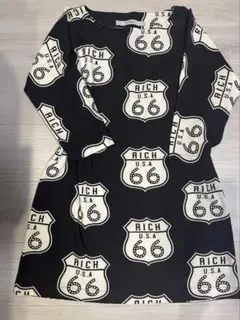 JOYRICH 総柄ワンピース Y2K 平成ギャル ルート66 派手柄 USAのサムネイル