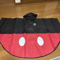 ディズニーリゾート ミッキーマウス フード付きレインコート130 ポンチョ