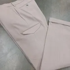 360度ストレッチサイドポケット付きパンツ　ベージュ無地　新品　未使用のサムネイル