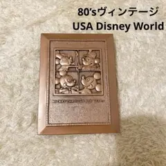 80’sヴィンテージ USA Disney World ブロンズフォトフレーム