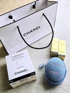ポーチのみ CHANEL LA CREME MAIN デニムポーチ - メルカリ