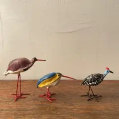 SEEDPOD BIRDS バードオブジェ　木の実　アフリカ　ジンバブエ　鳥置物
