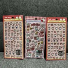 ハローキティ　ボンボンドロップシール　ミニ　正規品　3枚セット