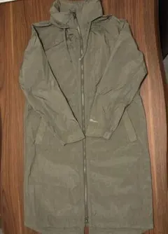 Eddie Bauer ナイロンロングジャケットPMサイズカーキ