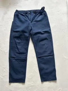 GRAMICCIネイビー コットン混紡 パンツ ウエスト調整可能