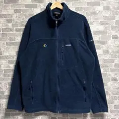 Patagonia パタゴニア シンチラ フリースジャケット 企業ロゴ ネイビー