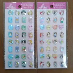 ディズニープリンセス ストーンシール 2種