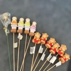 ガーデンピック 飾り 園芸用品 11本セット A