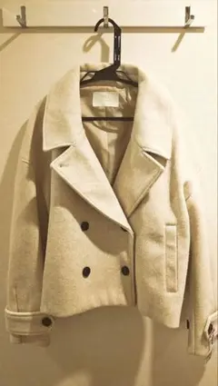 Chico クリーム色 ショートコート