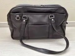 スクールバッグ　スクバ　茶色　ブラウン