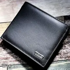 新品 送料無料 ☆W14 本革 財布 メンズ 折り財布 コンパクト 人気 牛革