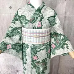 有松絞り 浴衣 浅緑色 トールサイズ - メルカリ