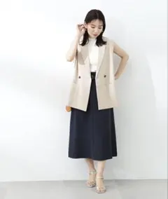 ベルト付Ａラインスカート【N. Natural Beauty Basic】のサムネイル