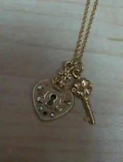 未使用・自宅保管) ハート 鍵 クローバー ペンダント ネックレス