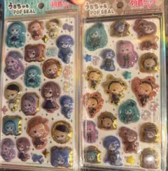 【最安値】うるちゅるポップシール 初音ミク 2枚セット