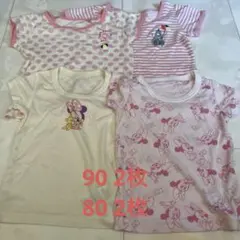 ミニー柄シャツ 2枚他２枚　合計4枚セット