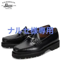 値下げ　G.H.BASS ghbassビットローファー　厚底