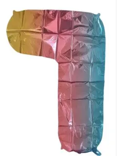 数字 バルーン アルミ風船 32インチ 大きい 虹色 王冠 飾り付け 数字 7