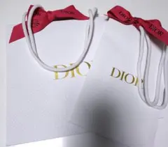 Dior ショッパー 白　2枚セット