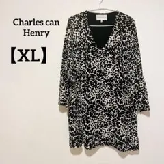 Charles Henry レオパード柄 ワンピース【XL】