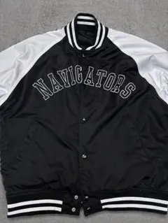 NAVIGATORS スタジャン ブラック・ホワイト