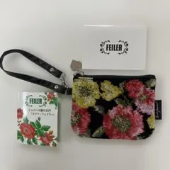 FEILER フラワー柄 ポーチ