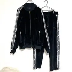 ★24KARATS ベロア ジャージ 上下 セットアップ ブラック Mサイズ