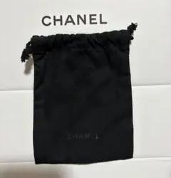 CHANEL ブラック 巾着ポーチ
