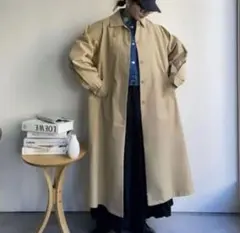 ap retro ステンカラーコート ベージュ