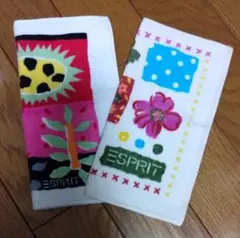 【未使用品】ESPRIT ミニタオルハンカチ 2枚セット