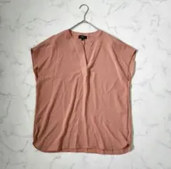 極美品 Theory luxe 25年 接触冷感ブラウス フレンチスリーブ 38 