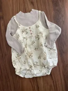 tete a tete 花柄ロンパース 80cm