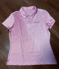 アンダーアーマー×Hualalai ゴルフポロシャツ ピンクのサムネイル